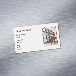 Pittsburgh PA - Corner of Smithfield and Fifth Magnetic Business Card