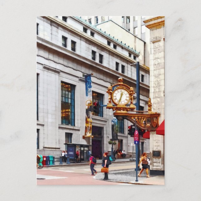 Pittsburgh PA - Corner of Smithfield and Fifth Postcard (Front)