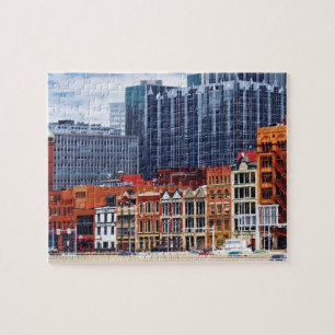 Pittsburgh PA Skyline Closeup Jigsaw Puzzle