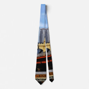 Pittsburgh PA - Train By Smithfield St Bridge Tie