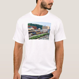 Pittsburgh PA - Train Going By Station Square T-Shirt