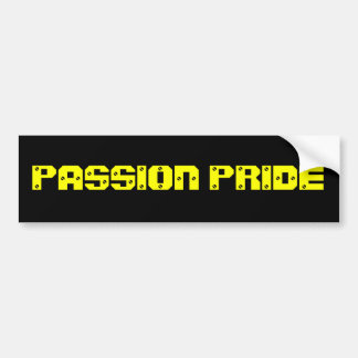 Pittsburgh Passion Bumper Sticker