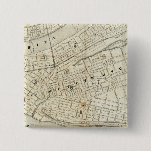 Pittsburgh, Pennsylvania 15 Cm Square Badge