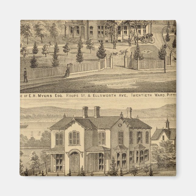 Pittsburgh, Pennsylvania 2 Magnet (Front)