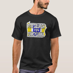 Pittsburgh Pennsylvania 724 Home State City Pride T-Shirt