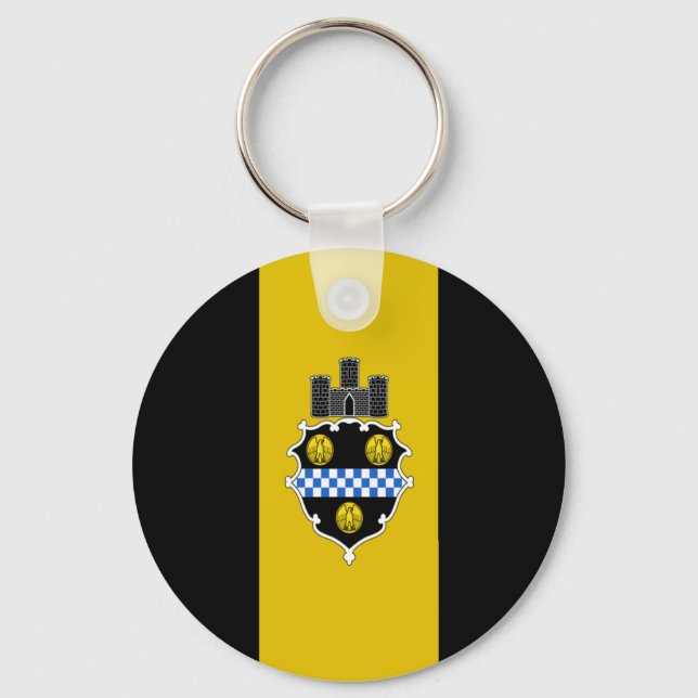 Pittsburgh (Pennsylvania) City flag Keychain (Front)