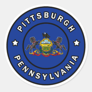 Pittsburgh Pennsylvania Classic Round Sticker
