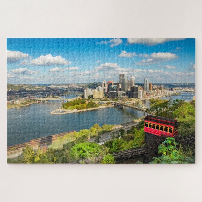 Pittsburgh Pennsylvania Duquesne Incline Jigsaw Puzzle (Horizontal)
