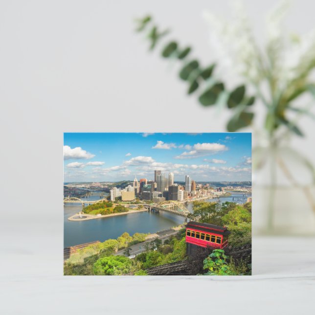 Pittsburgh Pennsylvania Duquesne Incline Postcard (Standing Front)