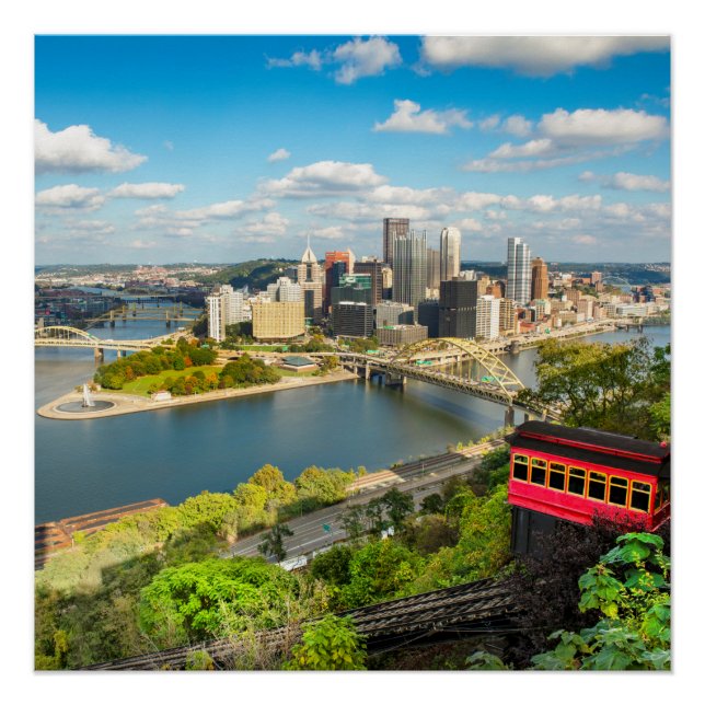 Pittsburgh Pennsylvania Duquesne Incline  Poster (Front)
