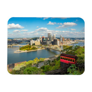 Pittsburgh Pennsylvania Duquesne Incline View  Magnet