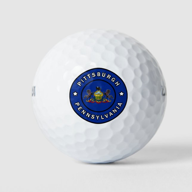 Pittsburgh Pennsylvania Golf Balls (Front)
