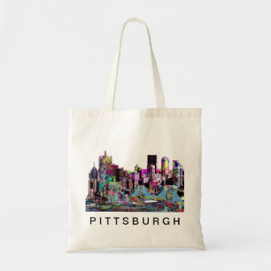 Pittsburgh, Pennsylvania in graffiti Tote Bag
