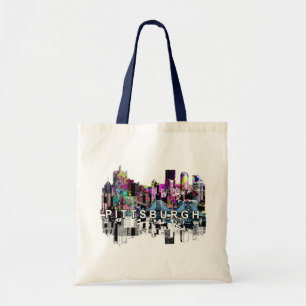 Pittsburgh, Pennsylvania in graffiti Tote Bag