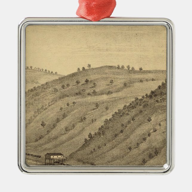 Pittsburgh, Pennsylvania Metal Tree Decoration (Front)