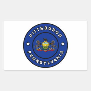 Pittsburgh Pennsylvania Rectangular Sticker