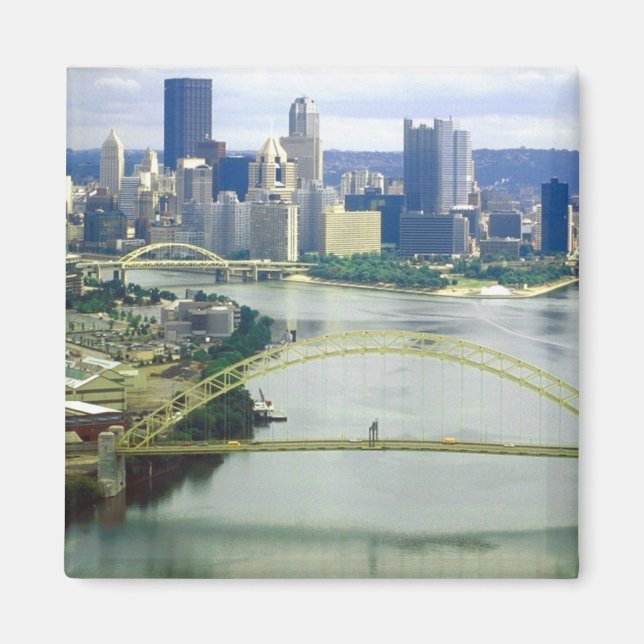 Pittsburgh Pennsylvania Rivers Magnet (Front)