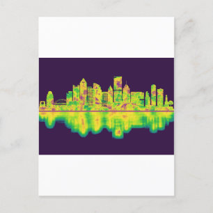 Pittsburgh Pennsylvania Skyline Invitation Postcard