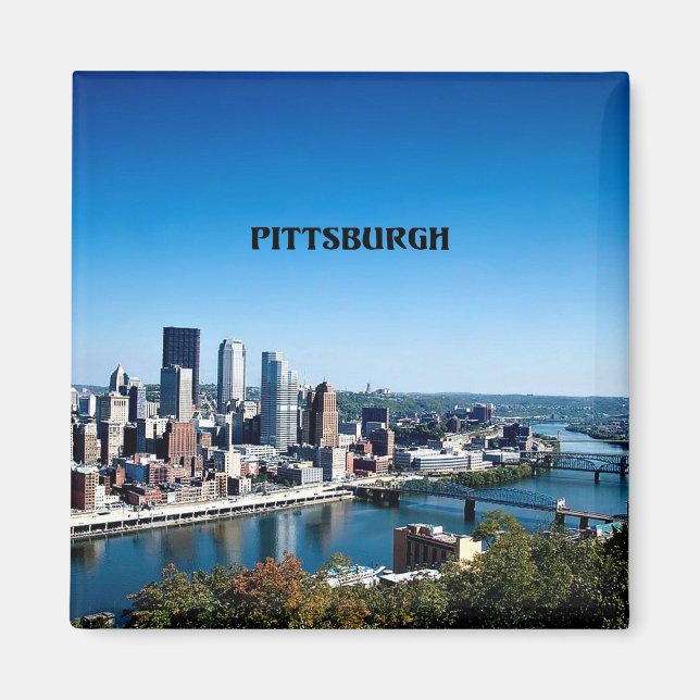 Pittsburgh, Pennsylvania skyline Magnet (Front)