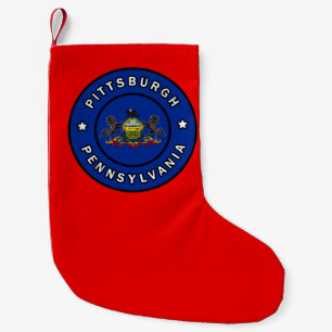 Pittsburgh Pennsylvania Small Christmas Stocking
