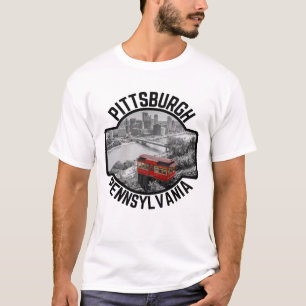 Pittsburgh Pennsylvania Steel City Skyline Incline T-Shirt