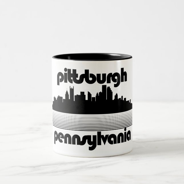 Pittsburgh Pennsylvania Two-Tone Coffee Mug (Center)
