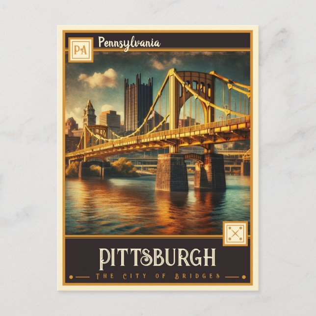 Pittsburgh, Pennsylvania | Vintage Postcard (Front)