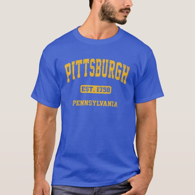 Pittsburgh Pennsylvania Vintage University T-Shirt (Front)