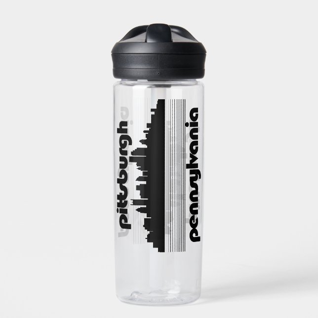 Pittsburgh Pennsylvania Water Bottle (Front)