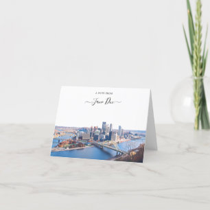 Pittsburgh Personalised Note Card