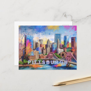 Pittsburgh Postcard – Iconic Skyline
