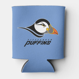 Pittsburgh Puffins Logo Can Cooler