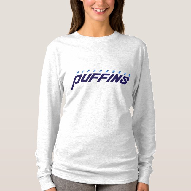 Pittsburgh Puffins Text Logo T-Shirt (Front)