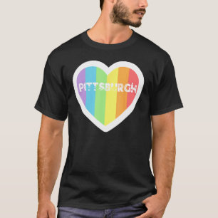 Pittsburgh Rainbow Gay LGBTQIA+ Pride Men Women Bo T-Shirt