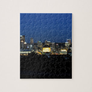 Pittsburgh Skyline at Dusk Jigsaw Puzzle