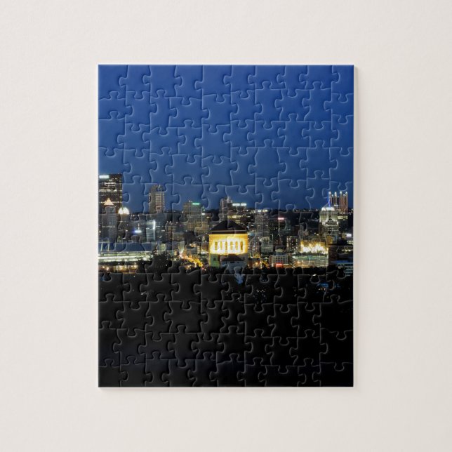 Pittsburgh Skyline at Dusk Jigsaw Puzzle (Vertical)