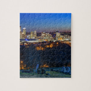 Pittsburgh Skyline at Sunset Jigsaw Puzzle