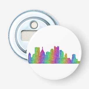 Pittsburgh skyline bottle opener