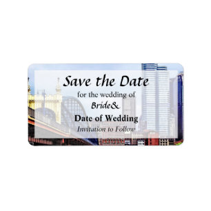 Pittsburgh Skyline By Smithfield St Bridge Label