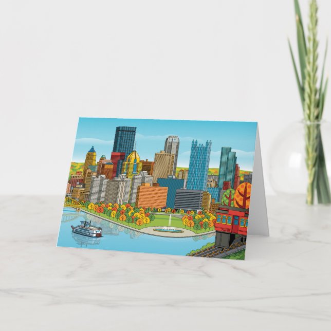 Pittsburgh Skyline Card (Front)