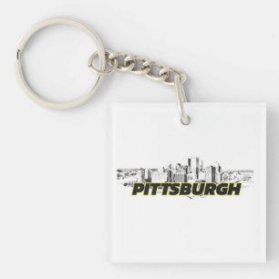 Pittsburgh Skyline  Key Ring