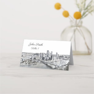 Pittsburgh Skyline Place Cards