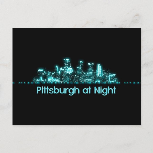 Pittsburgh Skyline Postcard (Front)