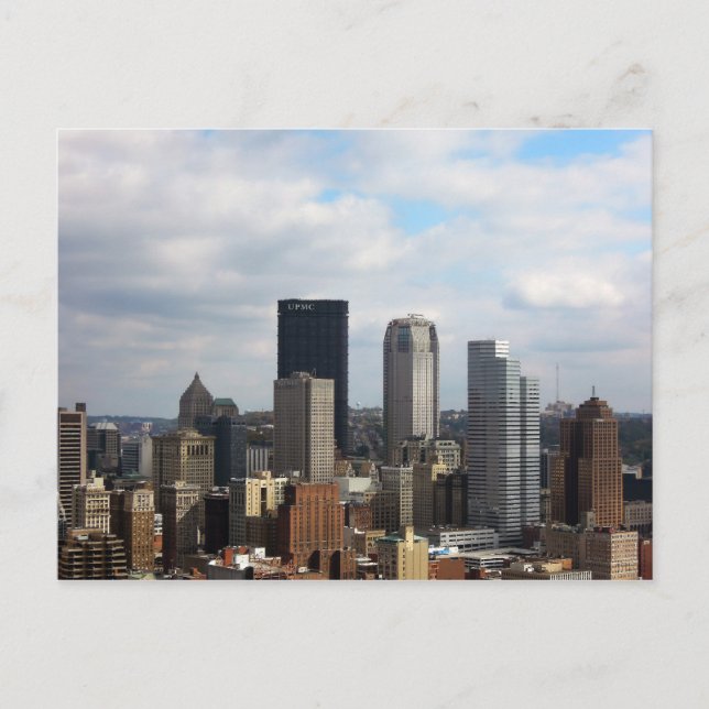Pittsburgh Skyline Postcard (Front)