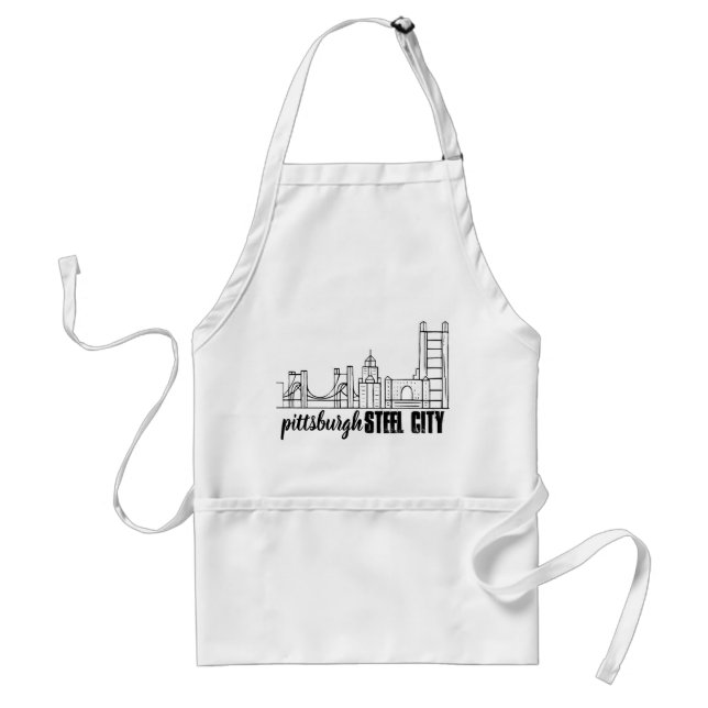 Pittsburgh Skyline Standard Apron (Front)
