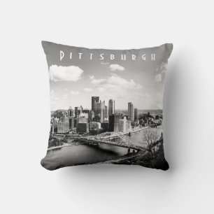 Pittsburgh Skyline Throw Pillow