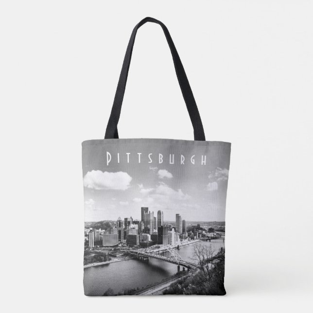 Pittsburgh Skyline Tote Bag (Back)