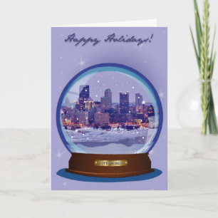Pittsburgh Snowglobe Holiday Card
