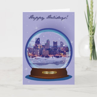 Pittsburgh Snowglobe Holiday Card