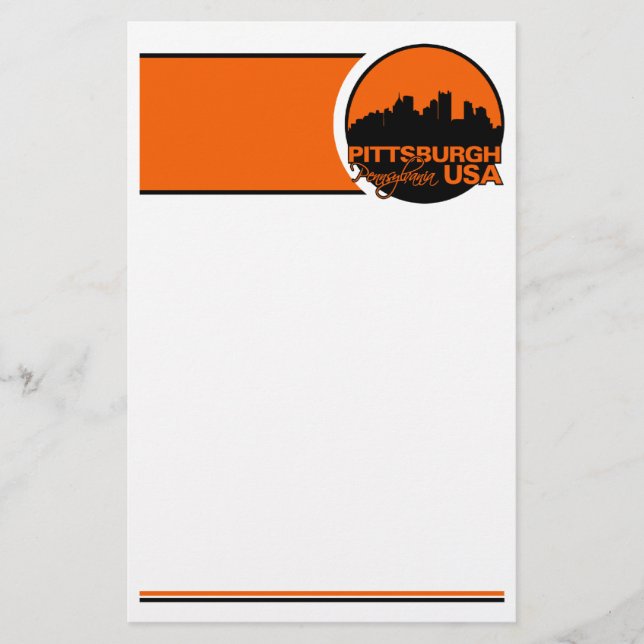 PITTSBURGH stationary, customise Stationery (Front)